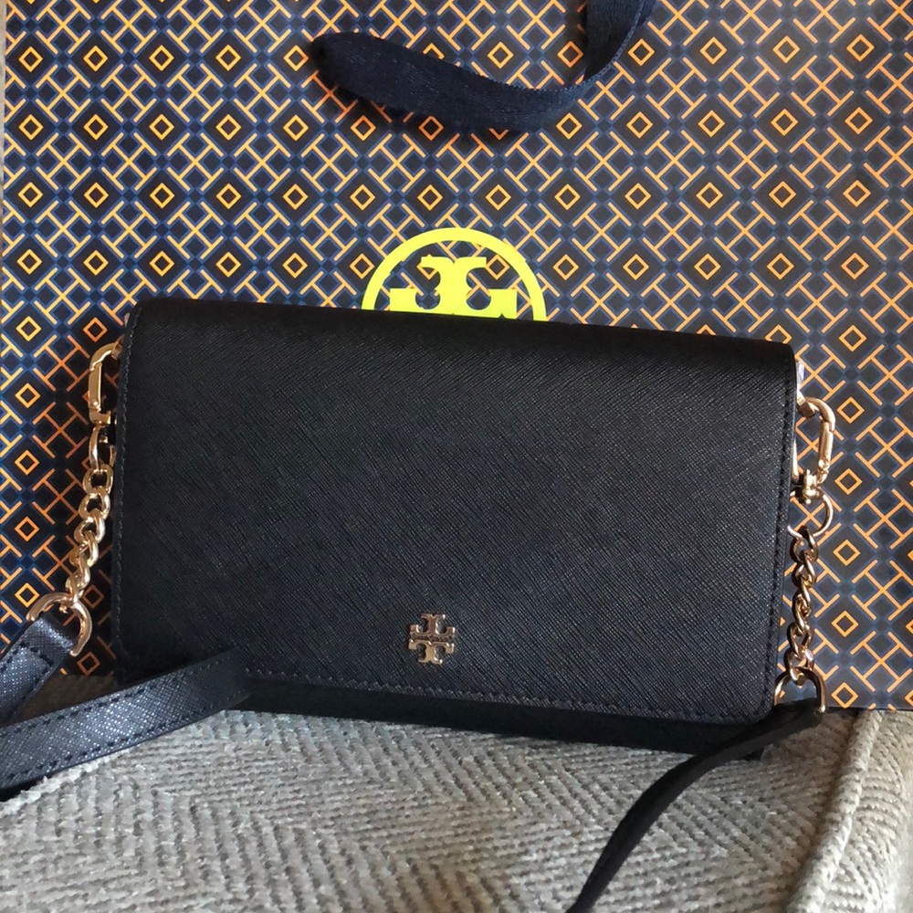 New Tory Burch Emerson Chain Wallet